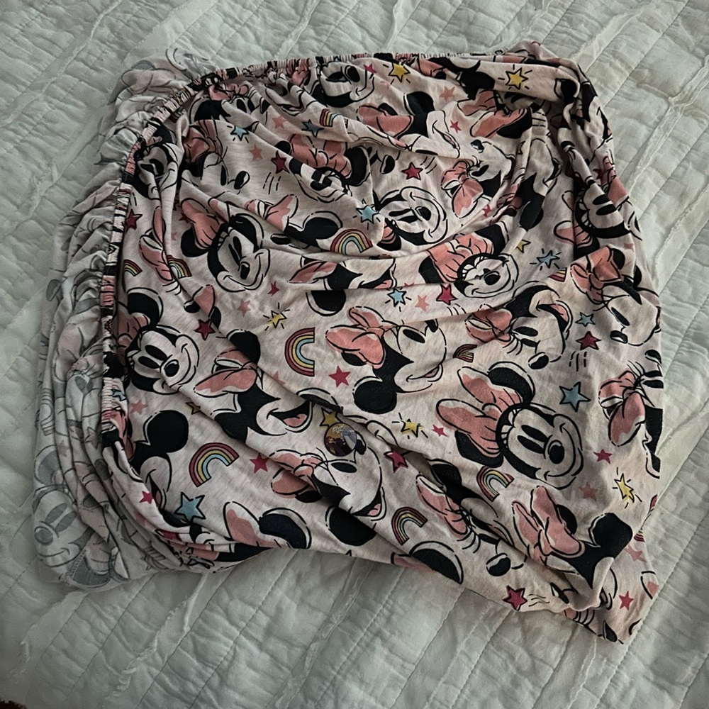 Little Sleepies Minnie Mouse crib sheet